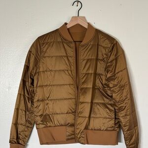 lululemon athletica non-stop bomber jacket, reversible